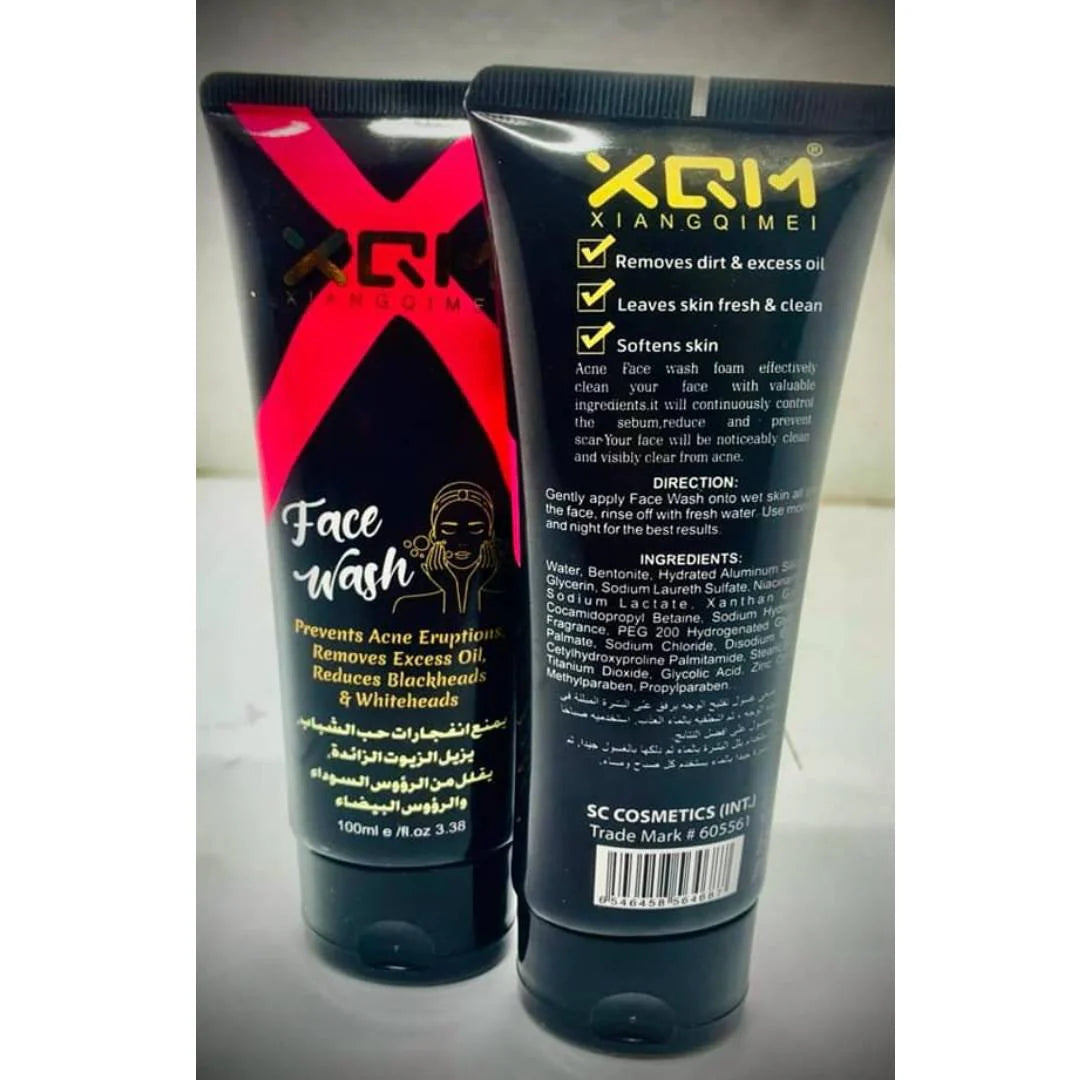 XQM Acne Free Face Wash Black